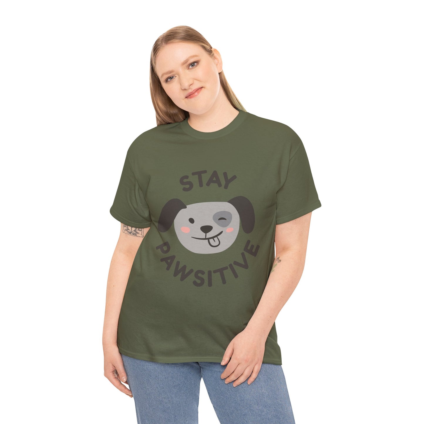 Stay Pawsitive T-Shirt