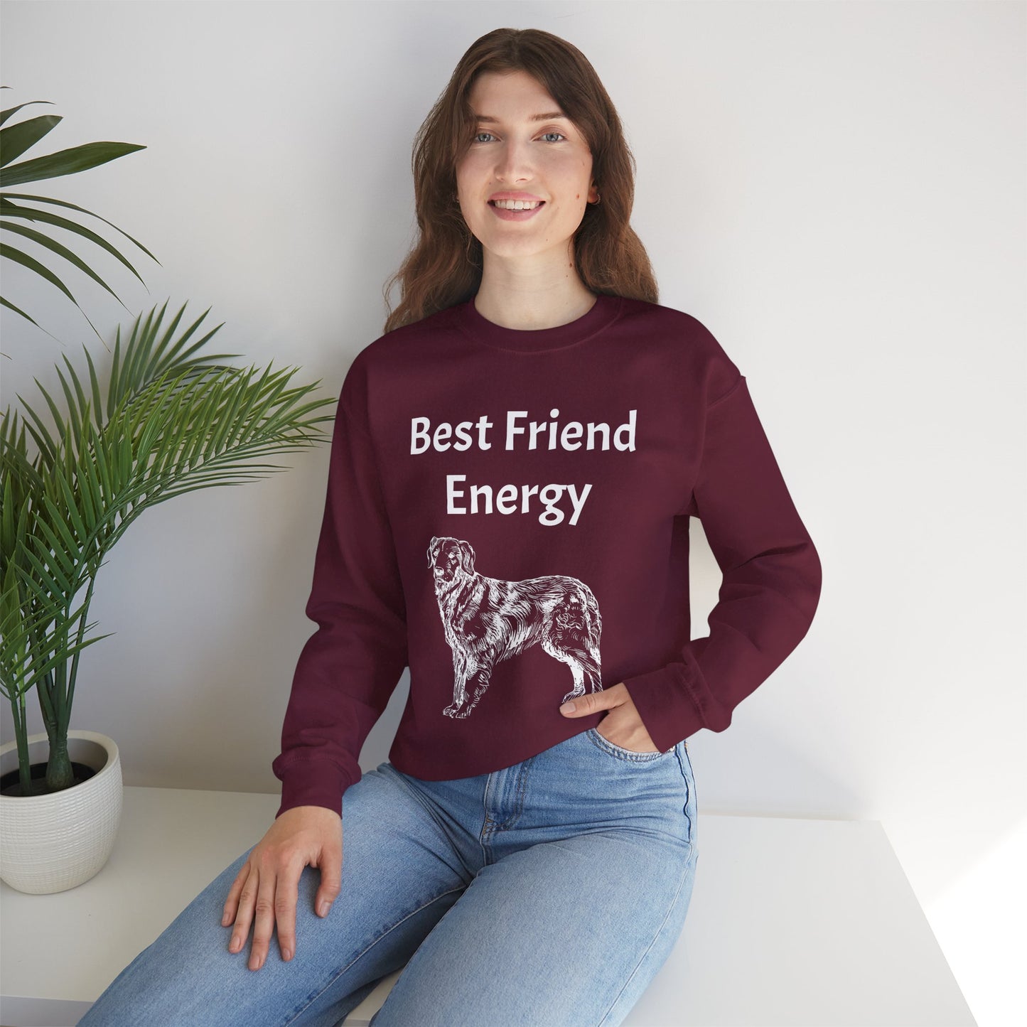 Best Friend Energy Crewneck Sweatshirt